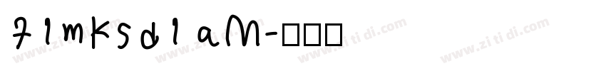 71mksd1 aM字体转换